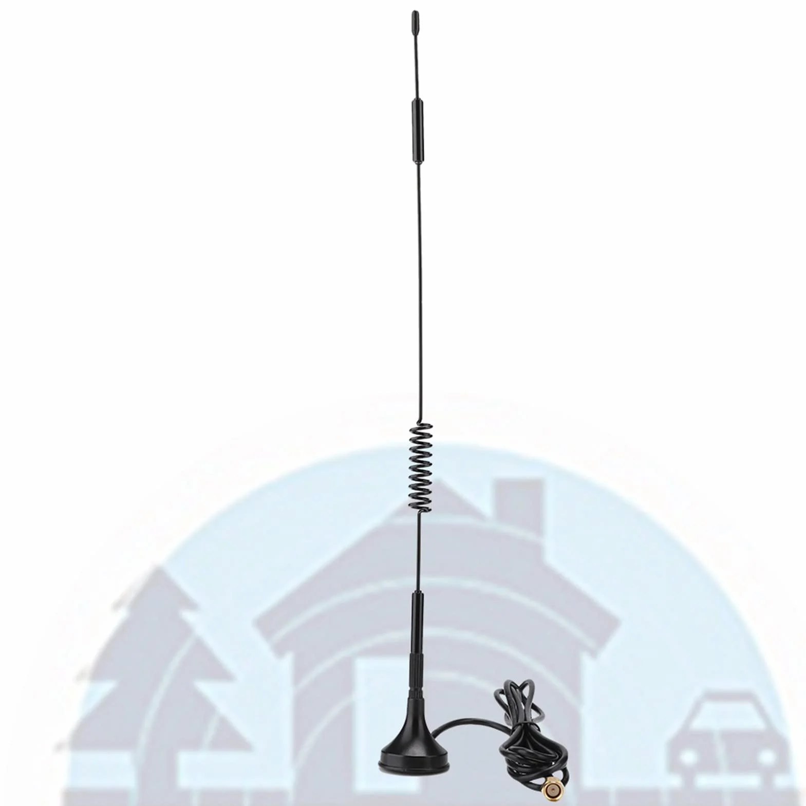 Antena Yctze 433 MHz 10 DBi o Dużym Wzmocnieniu — moduł Bezprzewodowy 31 Cm z Zasysaniem Magnetycznym, Męski SMA, Idealny do Sieci Obwodowych, Częstotliwości Telewizyjnych i