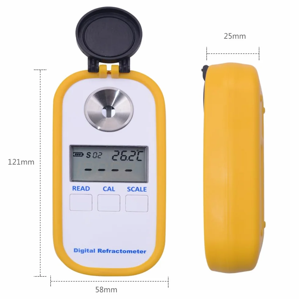 Persistence Instrument de Mesure DR301 Réfractomètre Numérique Portable à Miel Réfractomètre Numérique