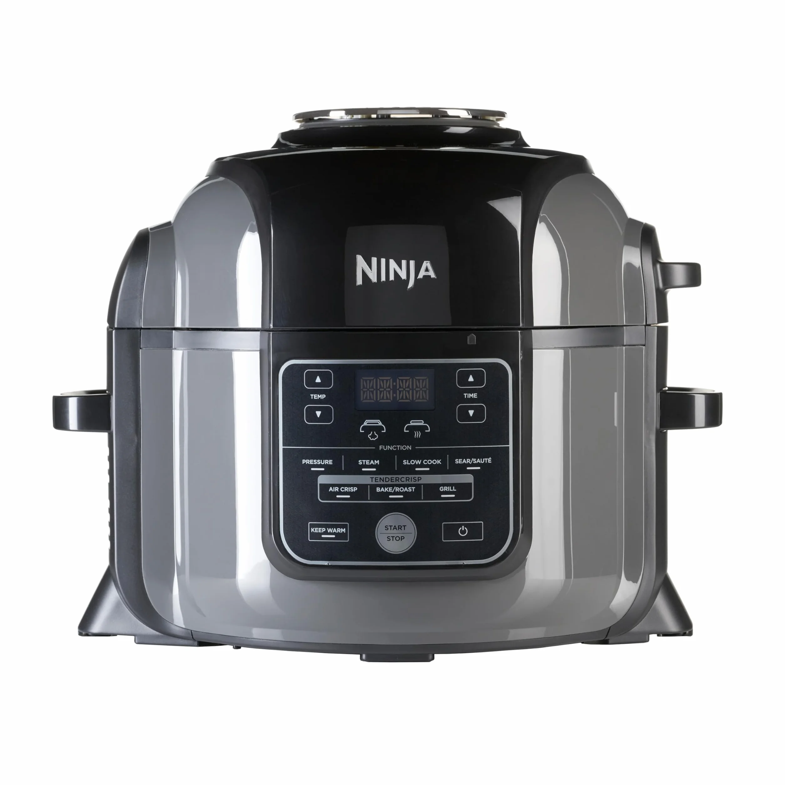 Ninja Multicuiseur Foodi, Air Fryer, 7-en-1, 6L, 7 fonctions de cuisson, Autocuiseur Multifonction, Cuisson sous pression, Friture à l'air, Cuisson lente, Gril et plus, Acier brossé et Noir, OP300EU