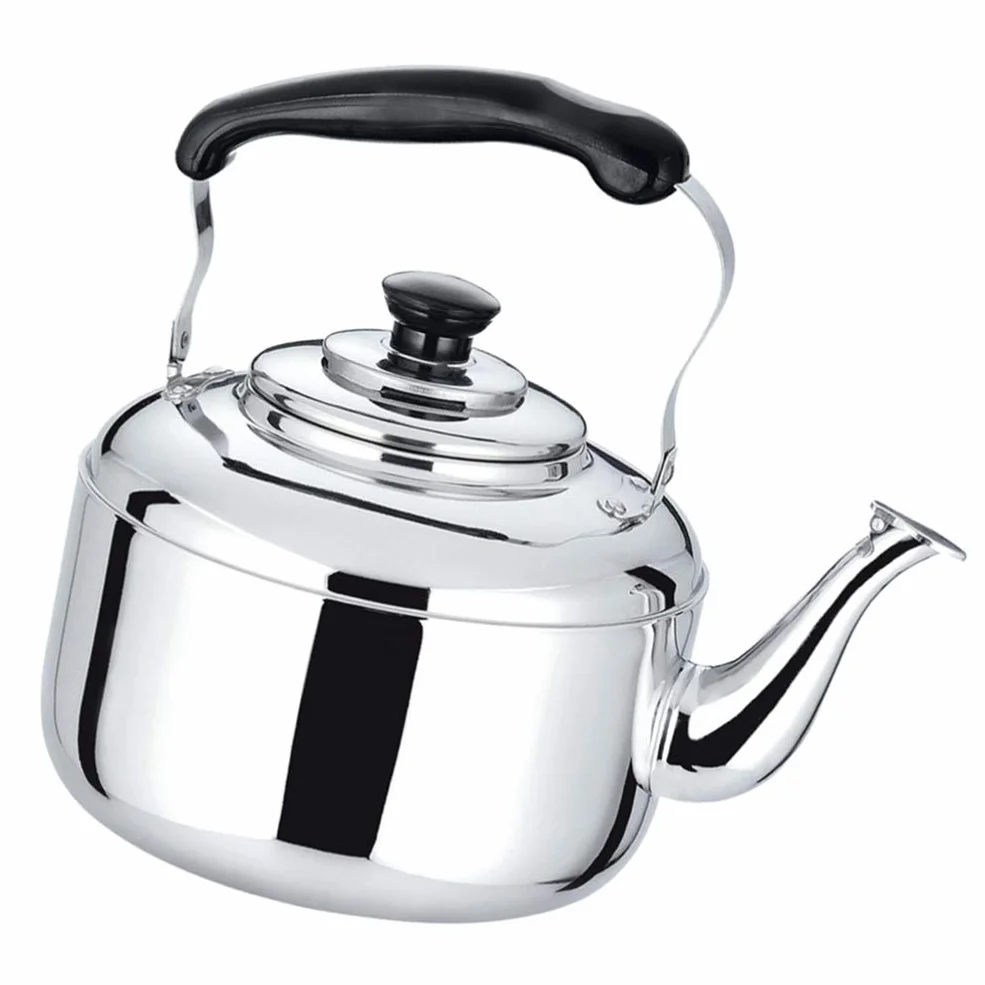 Bouilloire Sifflante En Acier Inoxydable 6L - Capacité Compatible Avec Cuisinières À Induction Et Design Pratique Et Ergonomique