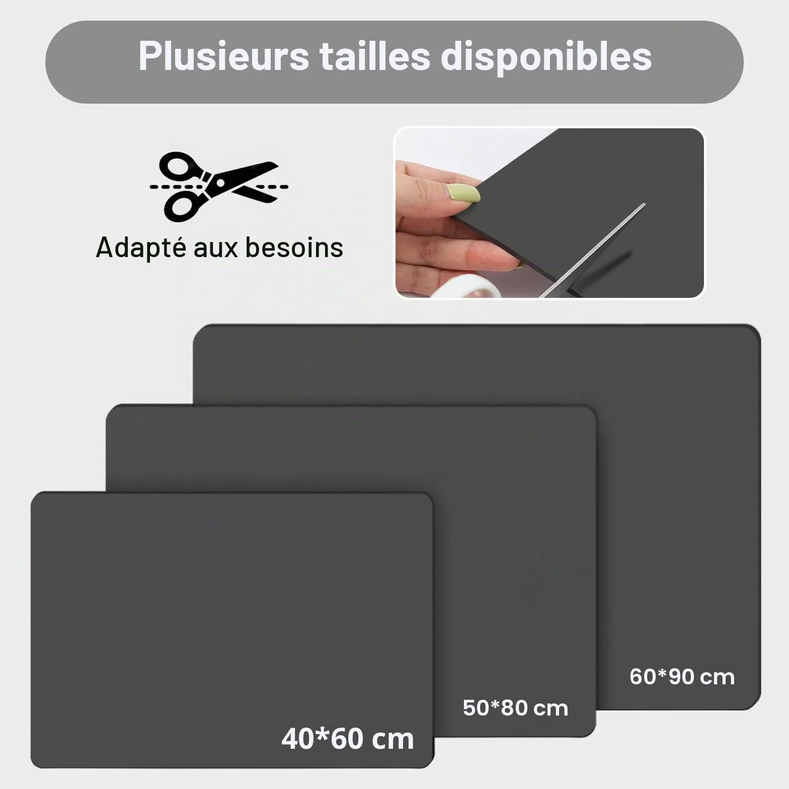 Tapis de Bain Diatomite 60x90cm Absorbant Mousse à Mémoire de Forme Gris Foncé