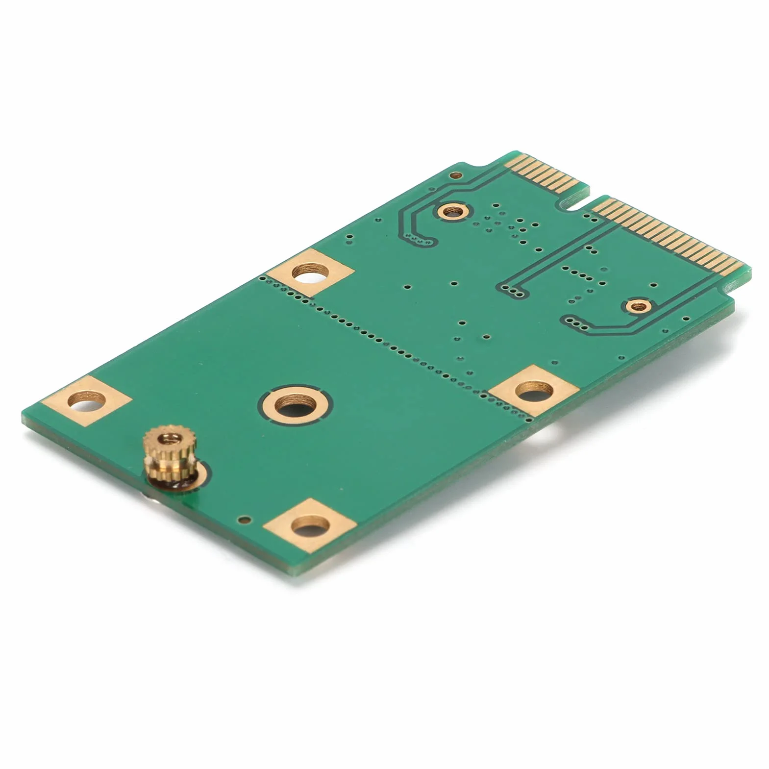 Karta adaptera do 2230/2242 SSD, M.2 NGFF SSD na MSATA SSD, karta czytnika konwertera dysku twardego, z 2 otworami mocującymi, łatwa instalacja i demontaż
