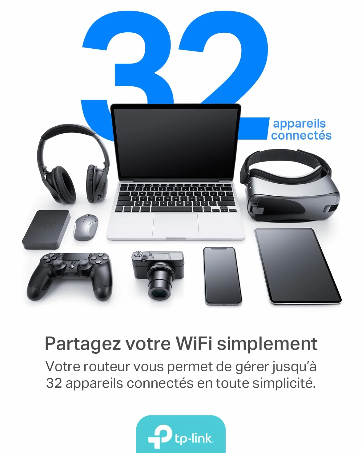 TP-Link TL-MR105 Routeur 4G LTE 300 MB/s 1 Port LAN/WAN 1 Port LAN Carte SIM 32 Appareils