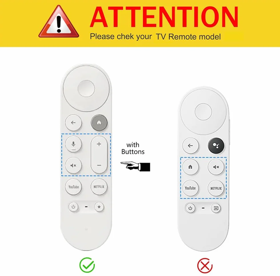 Boîtier de Télécommande Silicone pour Google TV Streamer 4K 2024 Voice Remote, Coque Antidérapante