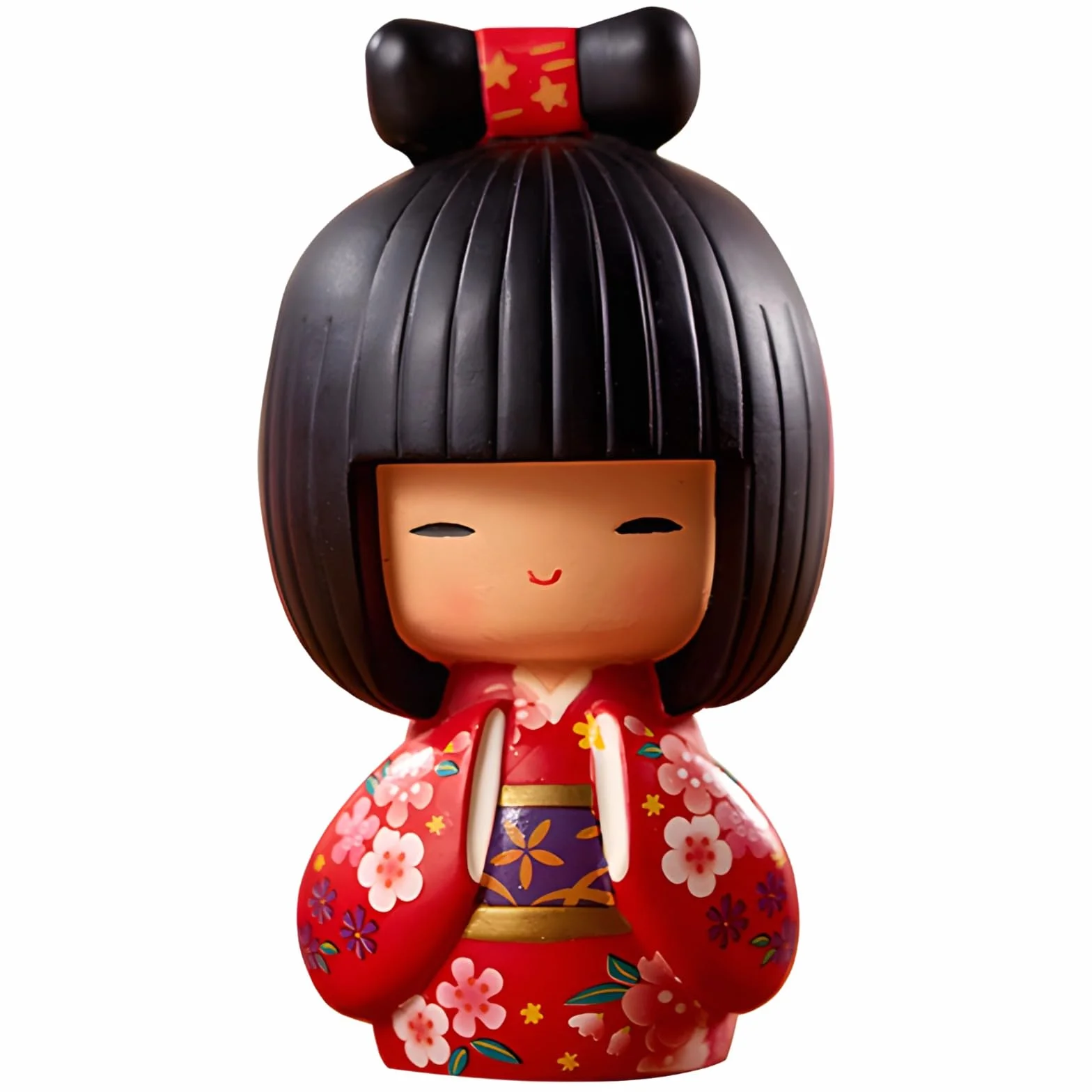 Poupée Geisha Japonaise Kokeshi Artisanat Résine 31 cm Décoration Culturelle