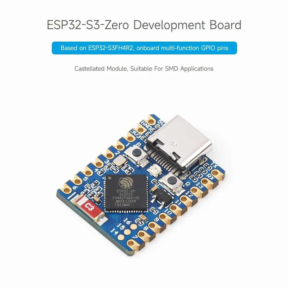 Waveshare ESP32-S3 Mini Development Board 2pcs Dual-Core 240MHz 2.4GHz Wi-Fi