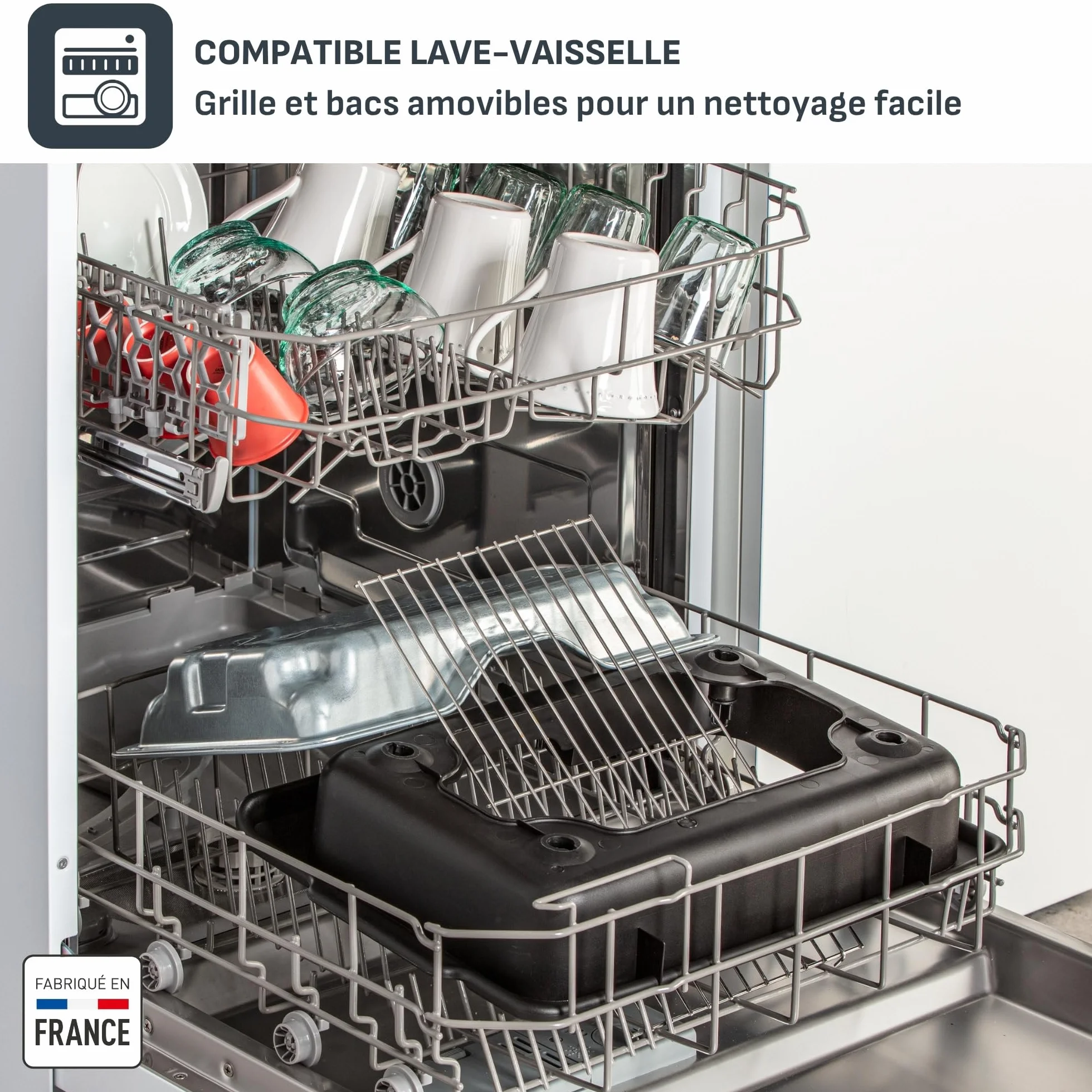 Tefal EasyGrill XXL Barbecue électrique 2500W Grille Inox Surface extra-large 5 températures Pieds Amovibles