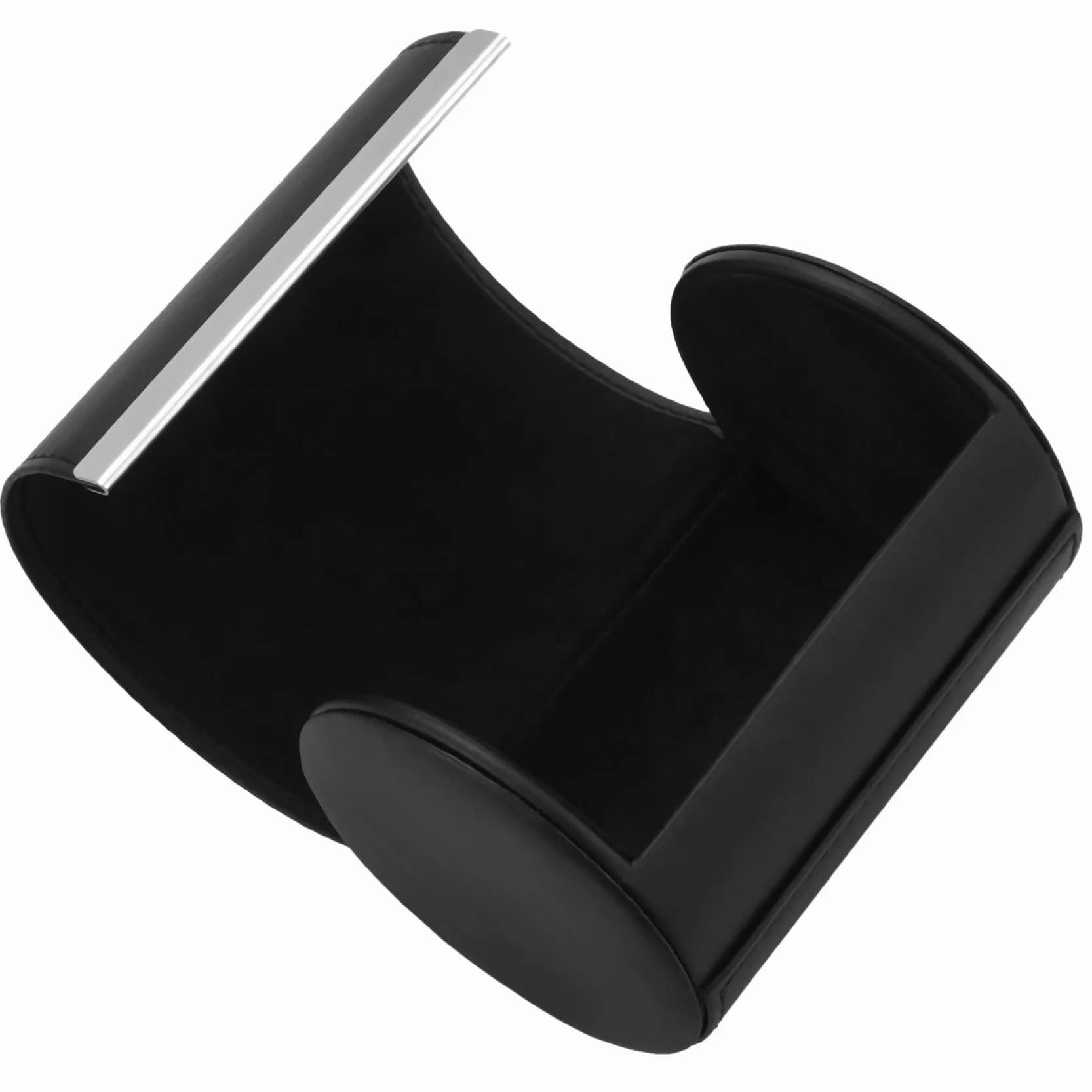 Lot de 2 étuis de rangement pour cravates cylindre Noir Moderne