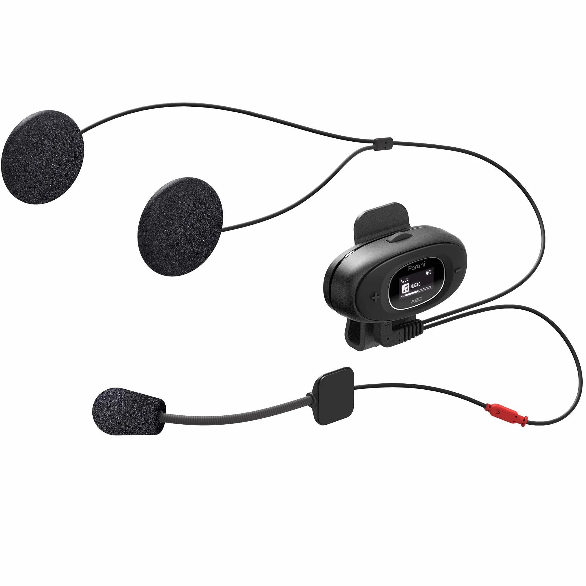 Sena Parani A20 Bluetooth Intercom zestaw słuchawkowy, czarny, jeden rozmiar