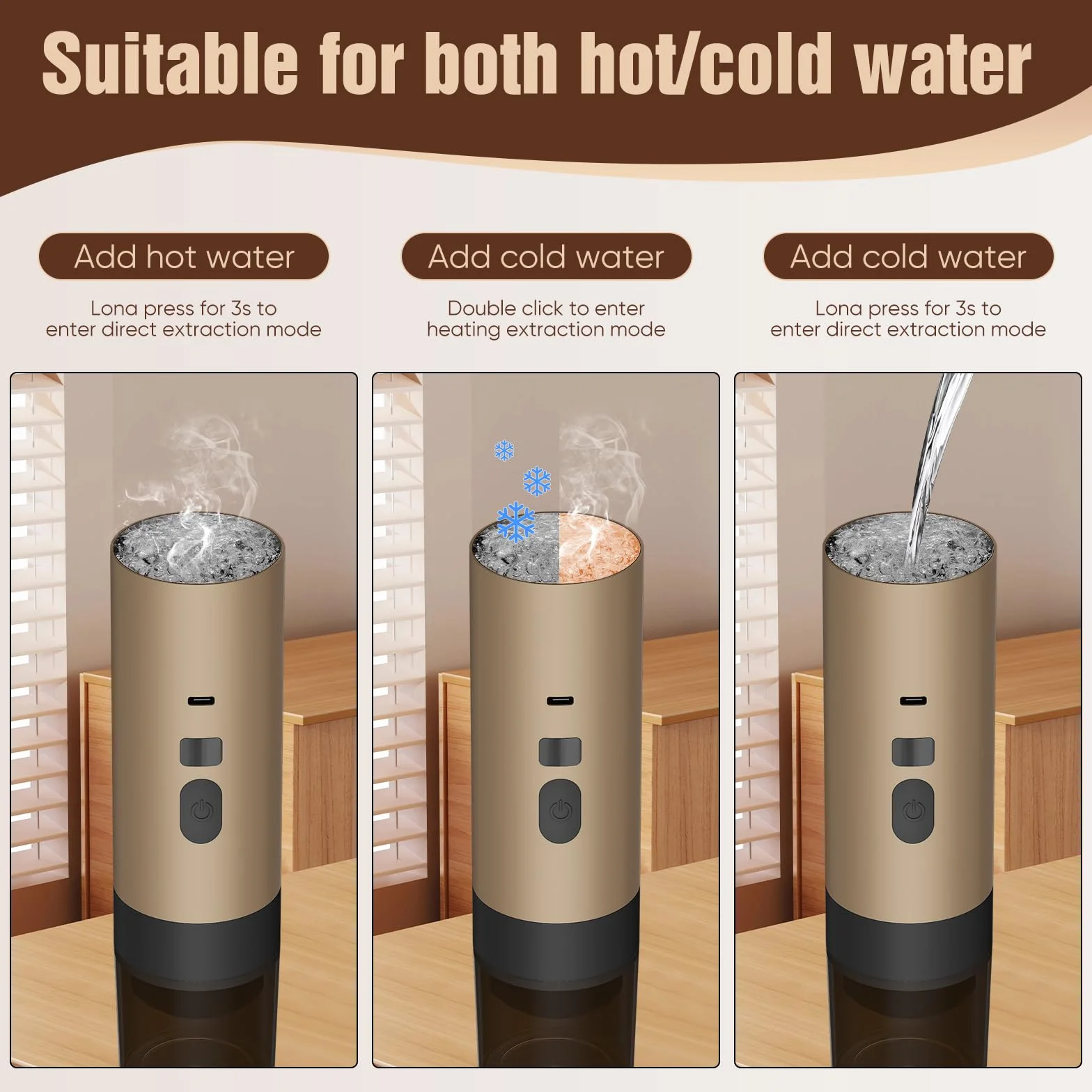 3 En 1 Machine à Cafe Portable, 72W CafetièRe Portable, 12V Expresso CafetièRe Rechargeable, USB CafetièRes Expresso à Capsules, RéServoir D'Eau 90ml, Pour Bureau Camping Voiture Voyage (Khaki)