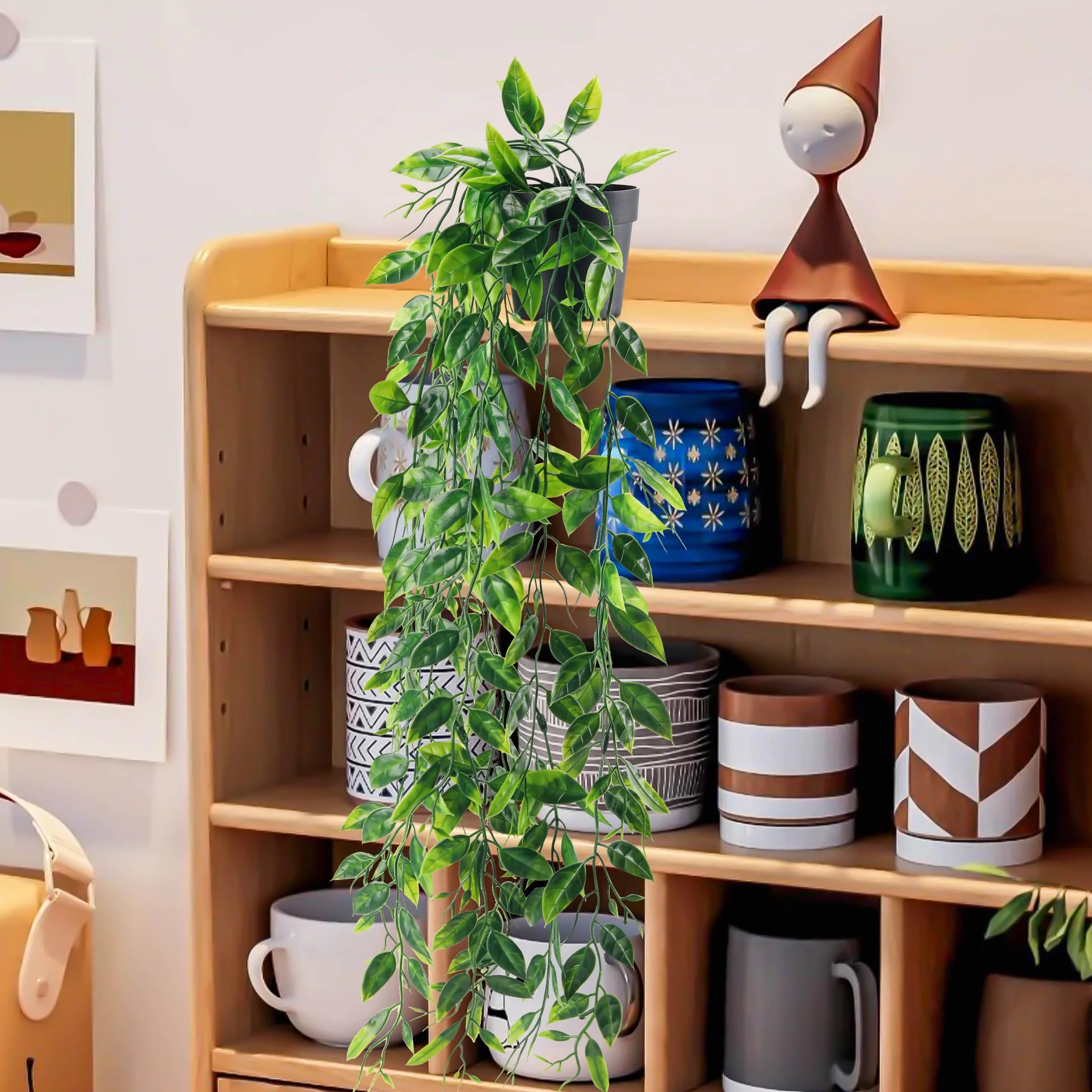 Der Rose Plante Artificielle Tombante pour Décoration Intérieur et Extérieur