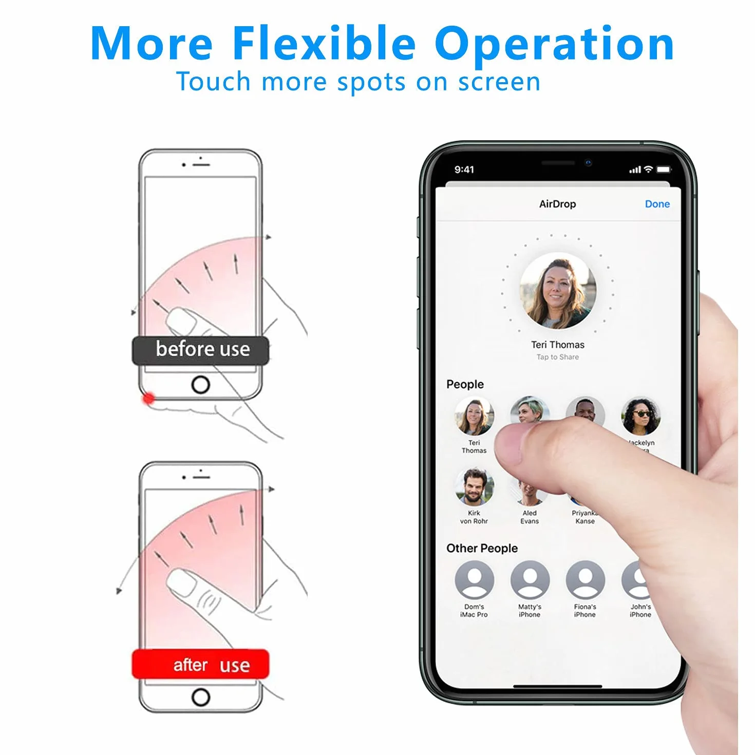 VOVIGGOL Uchwyt pierścieniowy na telefon komórkowy, 5 szt., obrót o 360 stopni, przezroczysty, uchwyt na telefon komórkowy, uchwyt na palec, kompatybilny z telefonami komórkowymi, smartfonami,