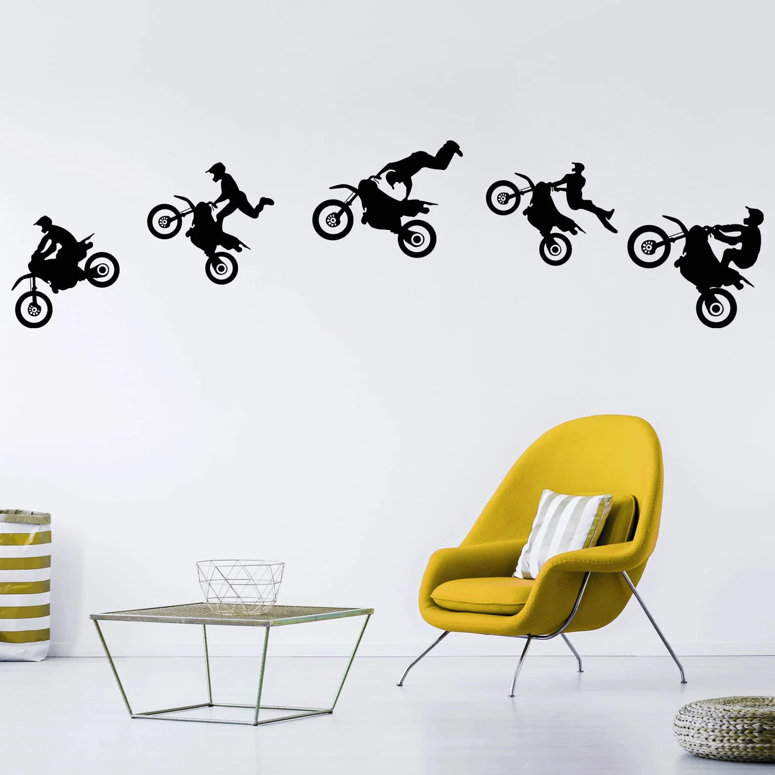 IDISON Autocollant moto Dirt Bike - Sticker mural sport