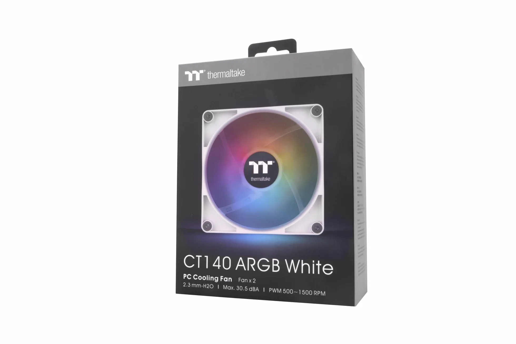Thermaltake CT140 ARGB Sync PC Cooling Fan White | 2 Pack