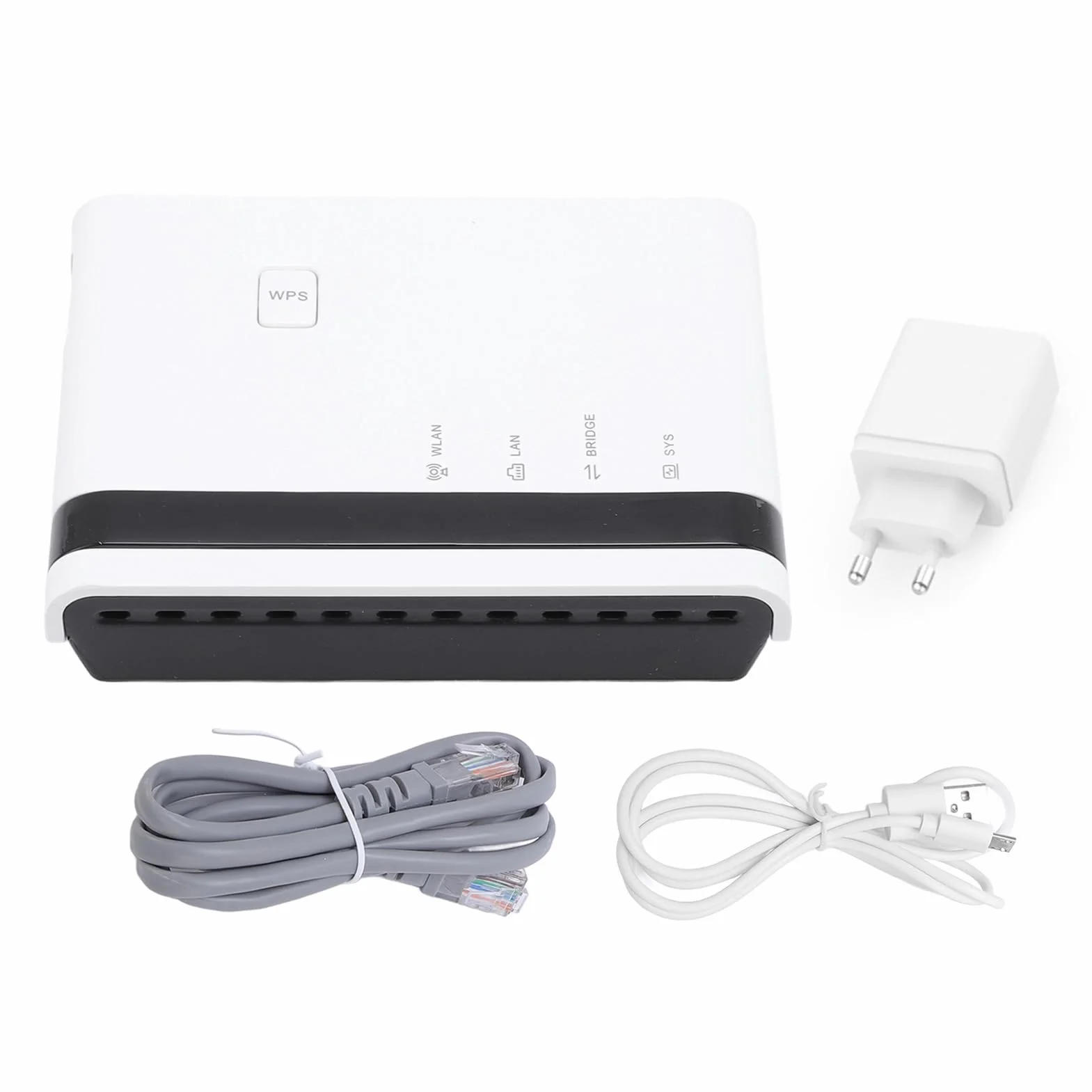 Serveur d'impression USB Dpofirs, Prendre en Charge 4 Imprimantes, Réseau sans Fil 2,4 G, Mode EU