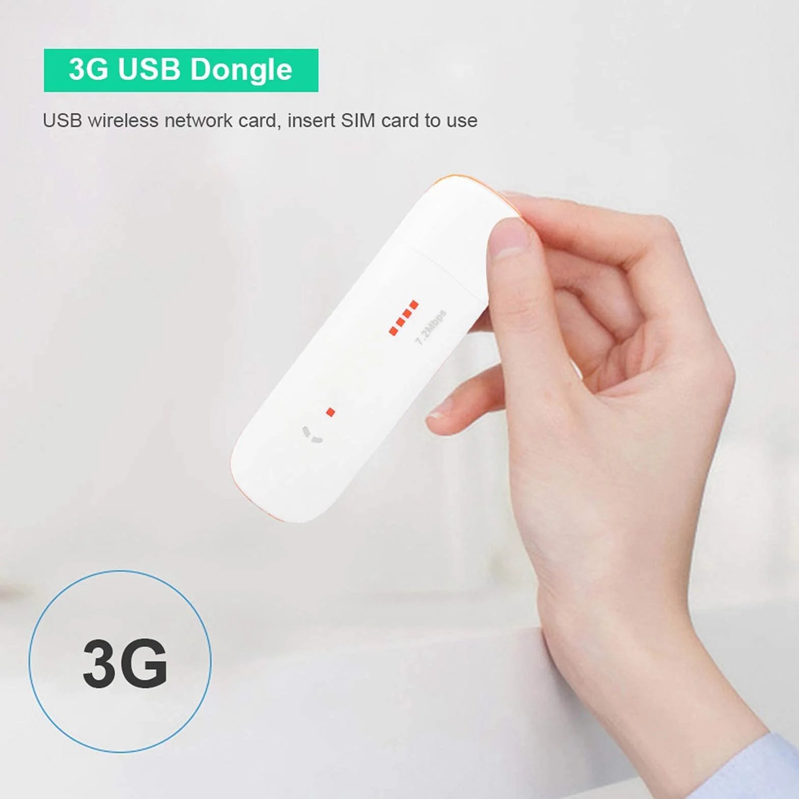 CLE 4G Dongle USB Modem LTE Carte Réseau SIM pour Mac Linux Android