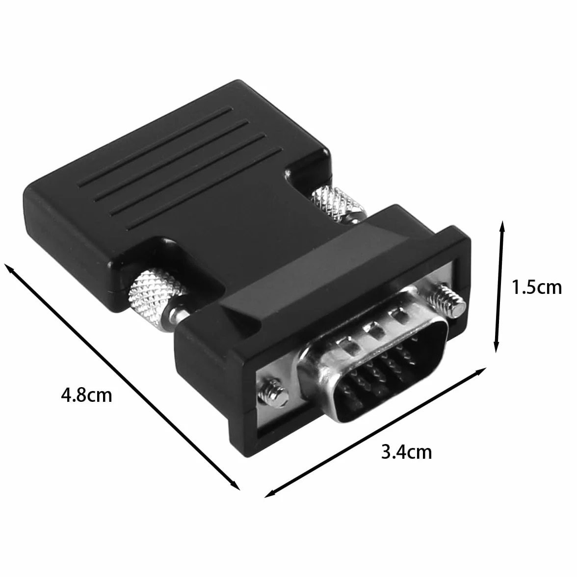 Adaptateur HDMI vers VGA Convertisseur 1080P Noir