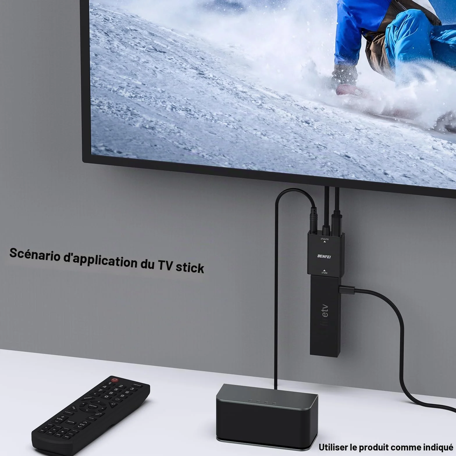 BENFEI Adaptateur HDMI vers VGA Femelle vers Mâle avec Audio 3,5 mm