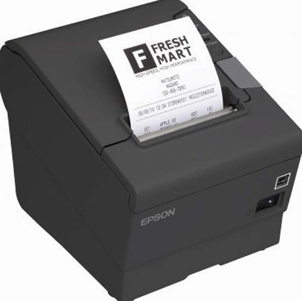 Epson TM-T88V Direct Thermal Printer USB RS232 180dpi UK Power Cord
