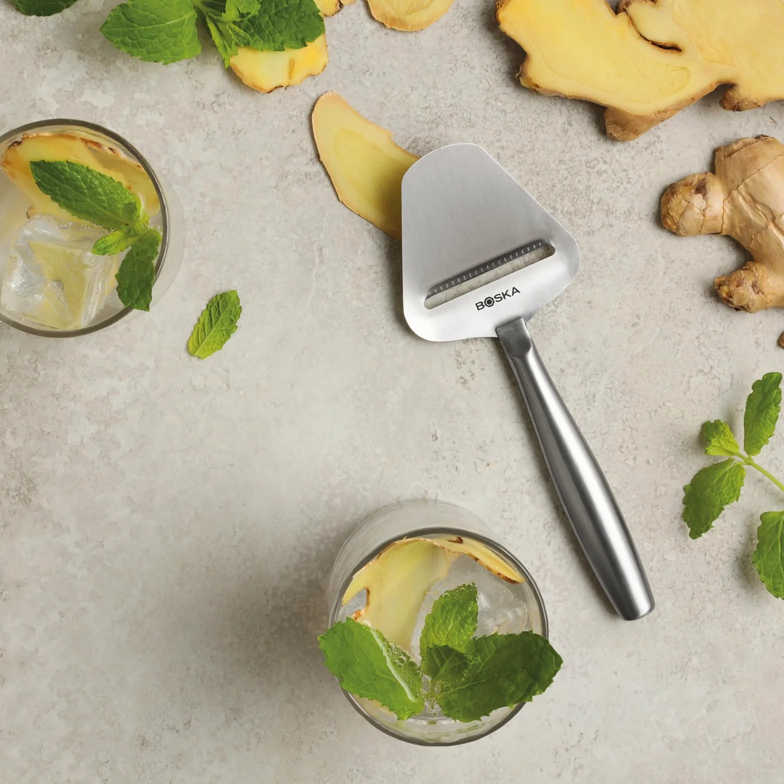 BOSKA Coupe-fromage Copenhagen - Trancheuse à fromages, Acier inoxydable, Compatible lave-vaisselle