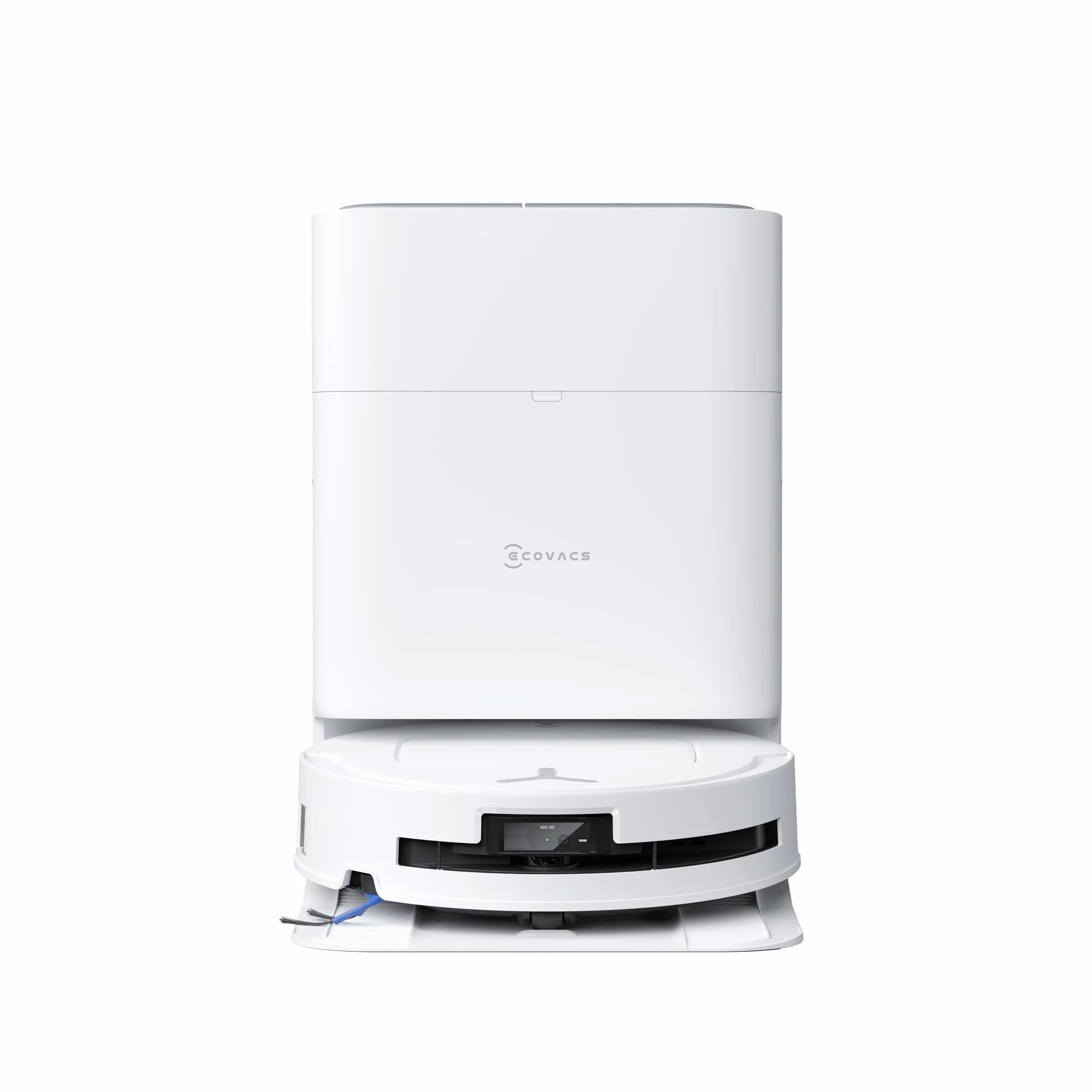 ECOVACS DEEBOT T80 Omni Aspirateur Robot Laveur, 18 000 Pa, Nettoyage Automatique instantané OZMO Roller, ZeroTangle 3.0, Lavage à l'eau Chaude 40-75 ℃, Séchage à air Chaud, Blanc