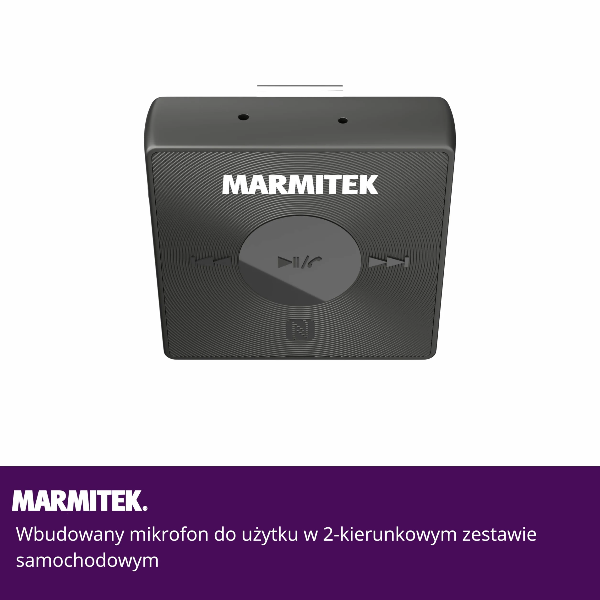 Odbiornik Bluetooth - Marmitek BoomBoom 76 - Samochód stereo - Przenośna bateria - NFC aptX - Zestaw głośnomówiący - jakość dźwięku - Szybkie połączenie