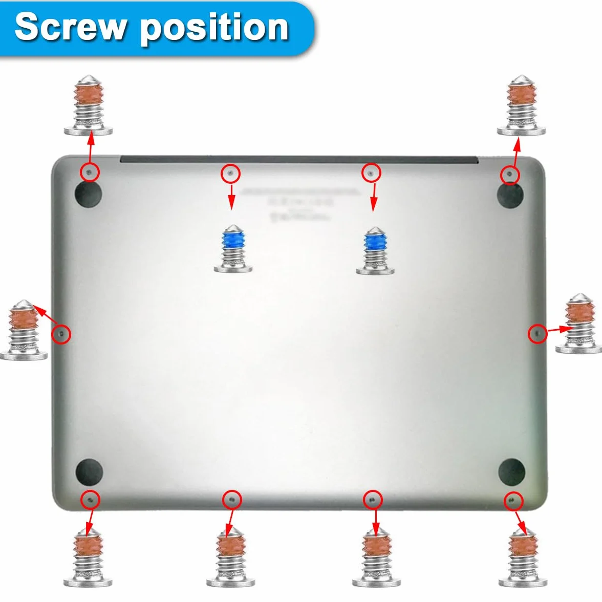 31 szt. podstawa podstawa gumowa obudowa stopka i śruby zestaw zamiennik do MacBook Pro 13 "15" A1425 A1502 A1398 2012 2013 2014 rok 2015 (śrubokręt P5)