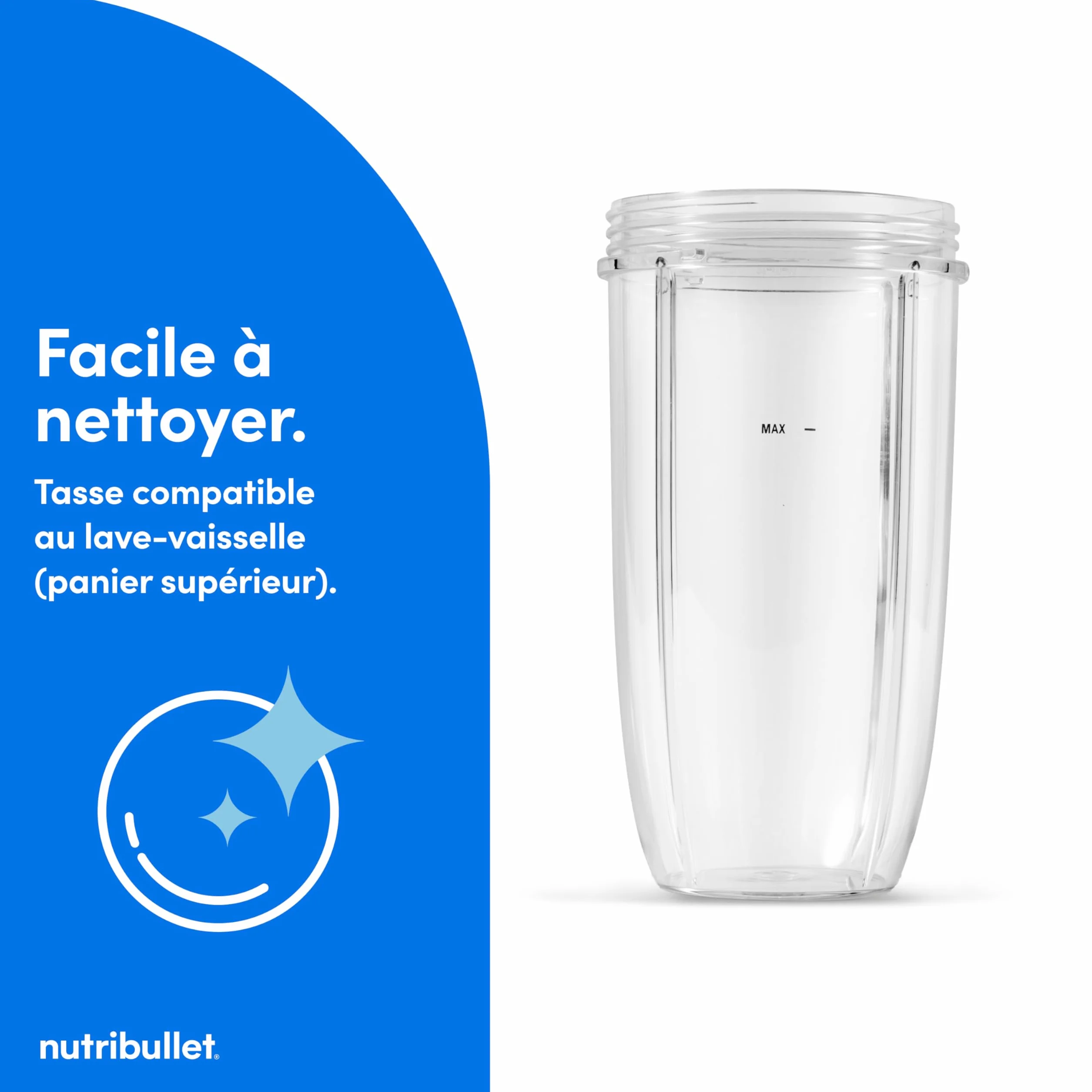 Nutribullet Pro 900 - Blender Personnel Multifonction, Smoothie, Fruits et Légumes, Compact, Facile à Utiliser et Nettoyer, Extraction Nutriments, 900W, Minéral Gris (NB904MASN)
