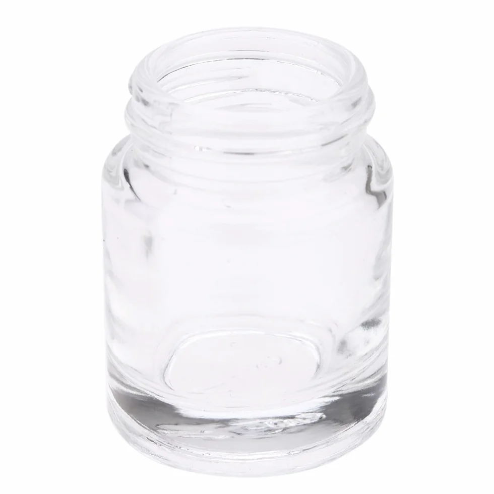 Bouteilles en Verre pour aérographe 10 pièces avec Assemblage de Couvercle d'angle 30°