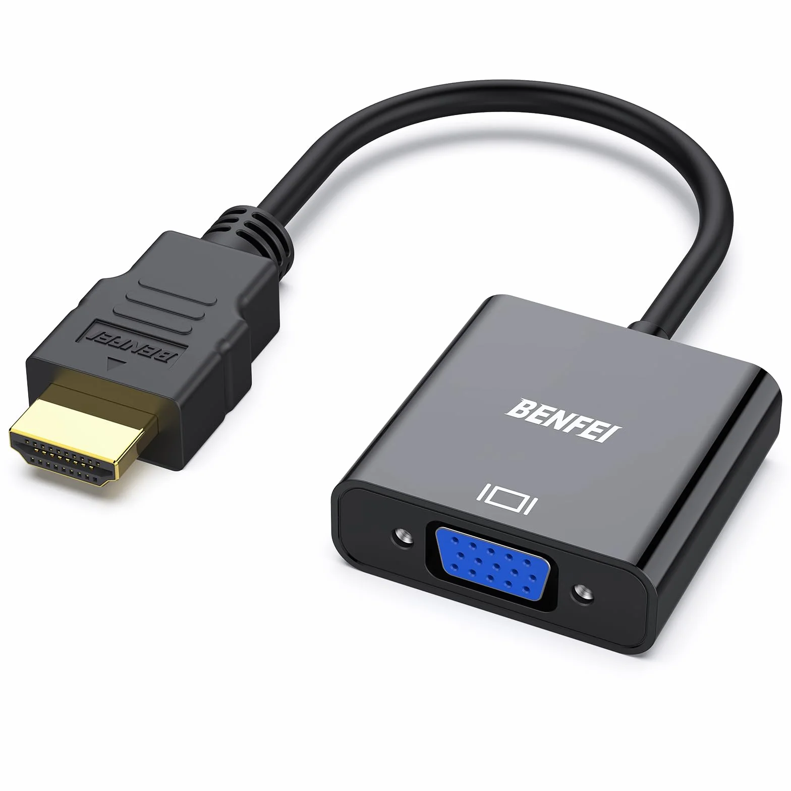 BENFEI Adaptateur HDMI vers VGA Mâle Femelle Noir
