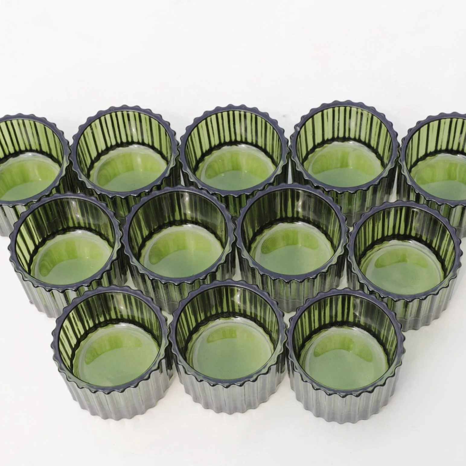 Lot de 24 photophores Verts