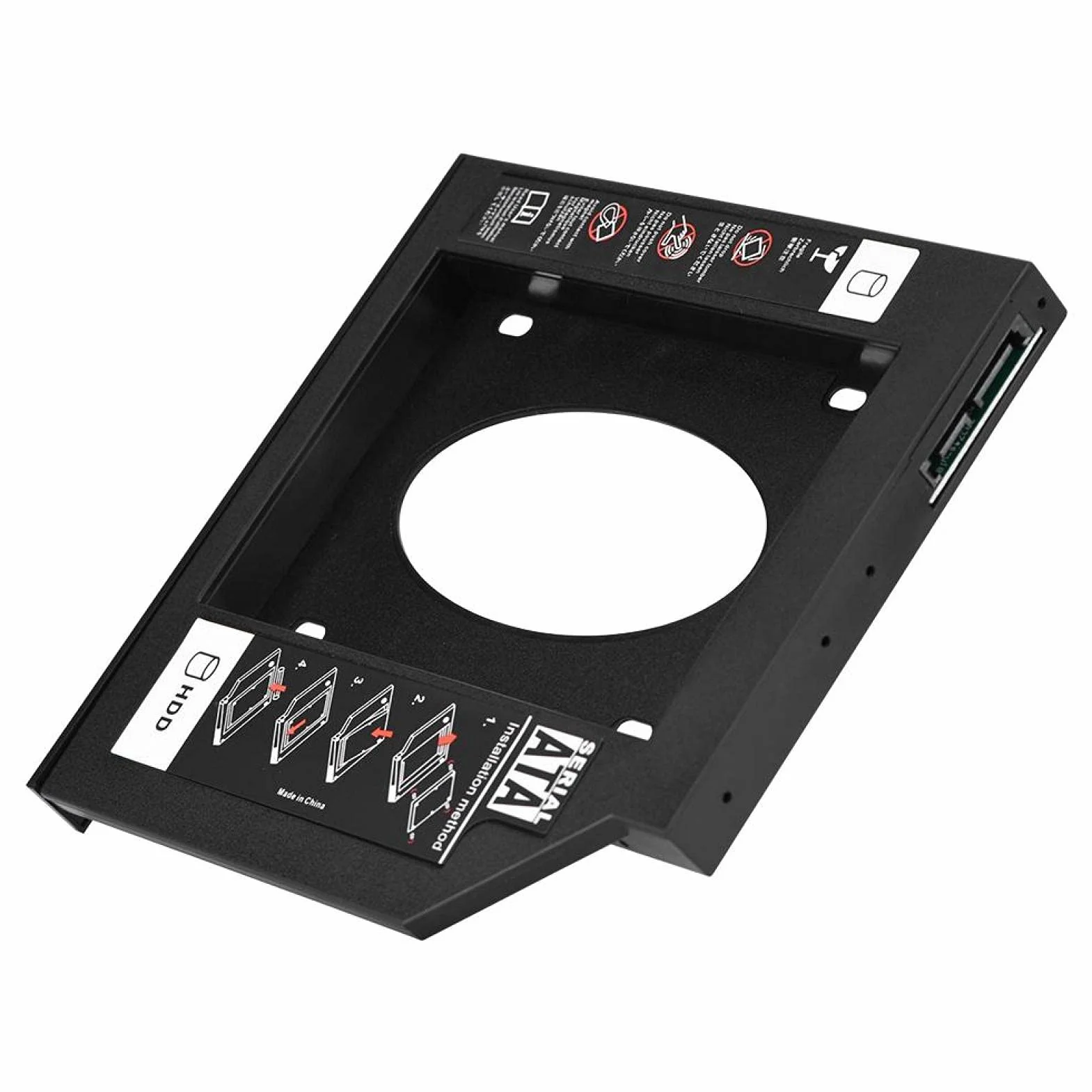 VBESTLIFE 2,5 "SATA HDD SSD Dysk twardy Adapter 9,5 mm /12,7 mm do laptopa (12,7 mm)