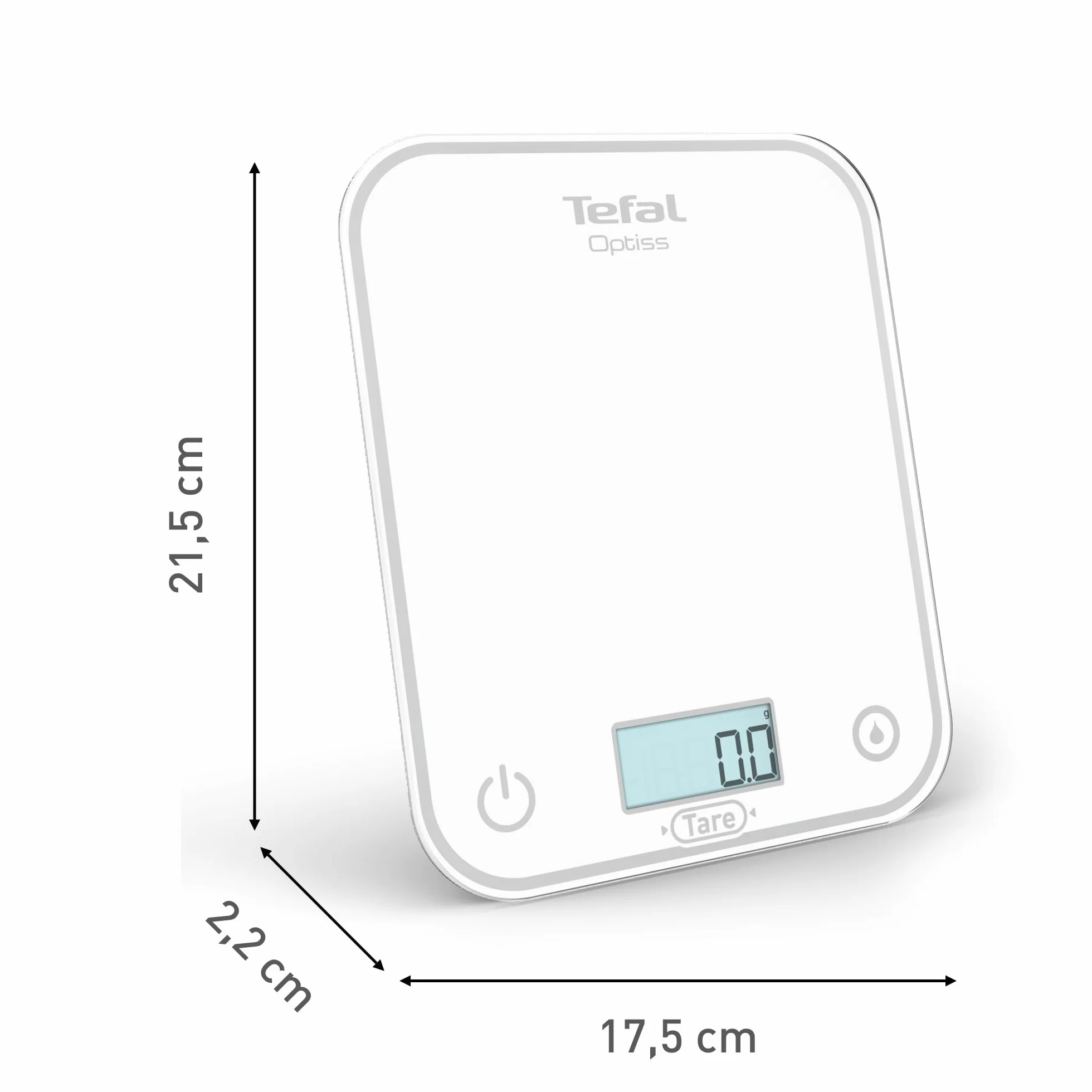 Balance de cuisine électronique Tefal Optiss 5kg Blanc BC50U0V0