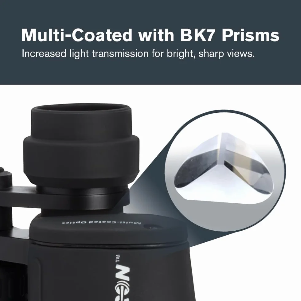 Celestron 71198 Cometron 7x50 lornetka z pryzmatem w układzie Porro, czarna