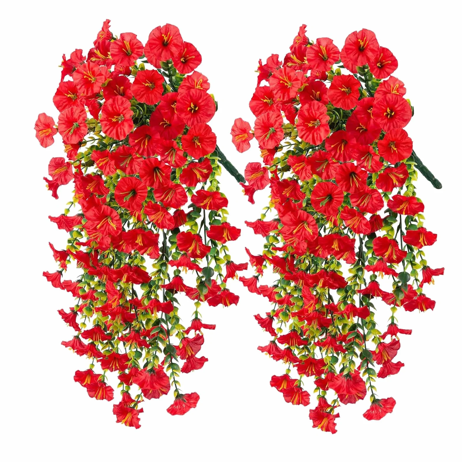 Fleurs artificielles d'extérieur 75 cm suspendues résistantes aux UV