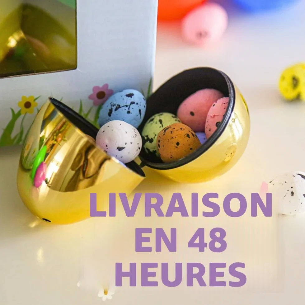 TRIXES Lot de 12 Œufs de Pâques Vides Colorés Remplissez de Surprise