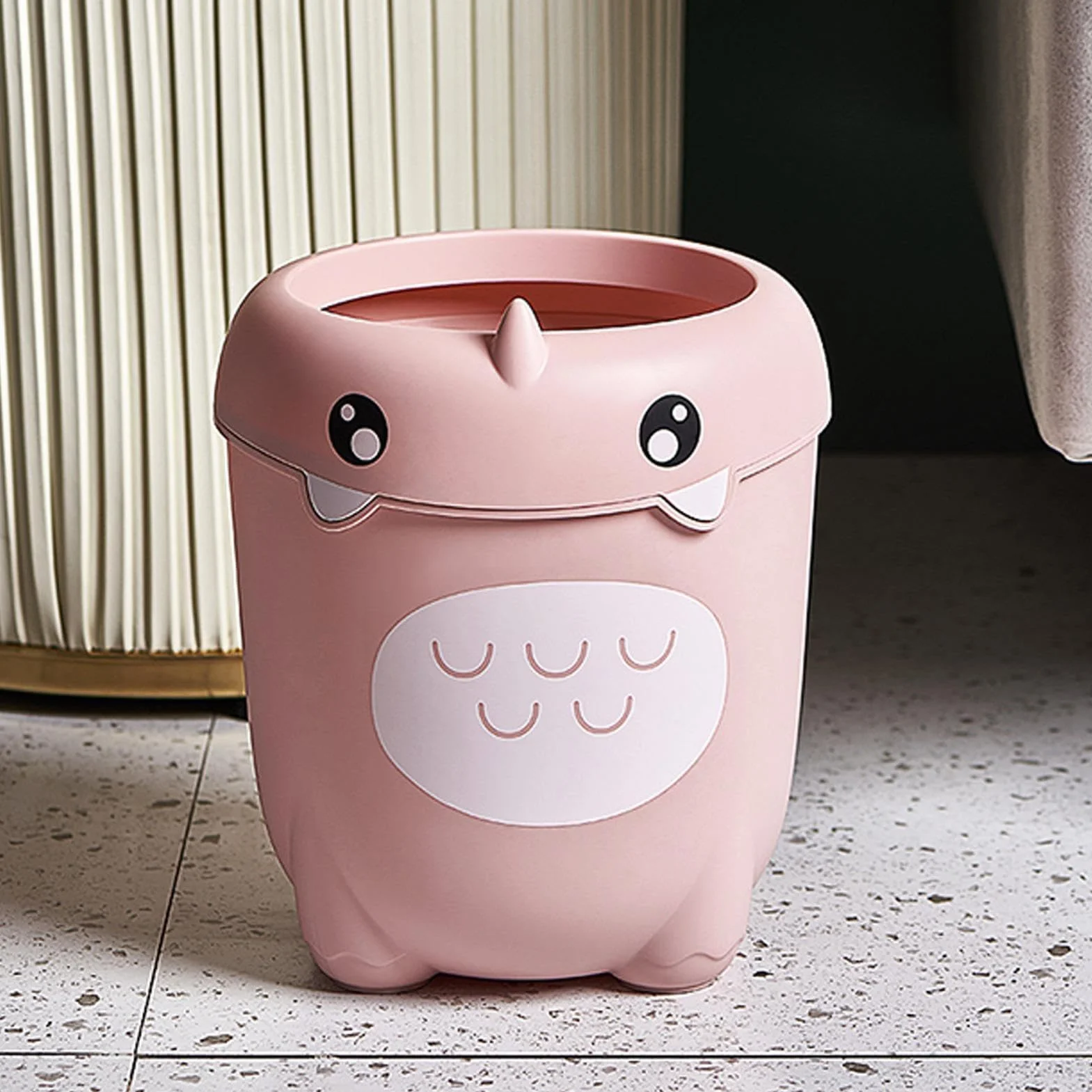 Poubelle Mignonne Corbeille Cartoon Design Ouvert Multifonction Pour Chambre Enfant