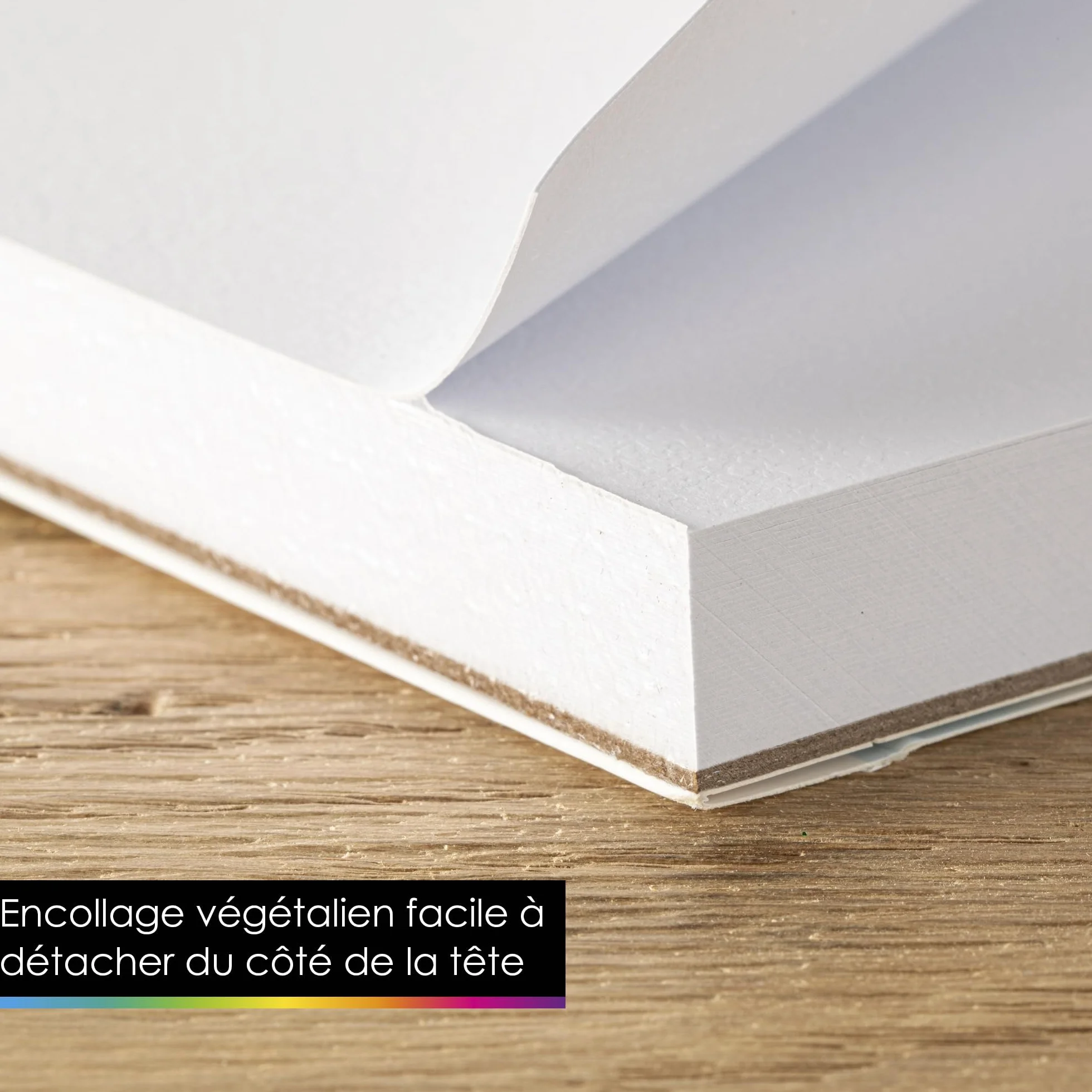 OfficeTree Papier Aquarelle A4 300g Bloc 40 Feuilles - Papier Dessin Blanc - Avec 2 Pinceaux