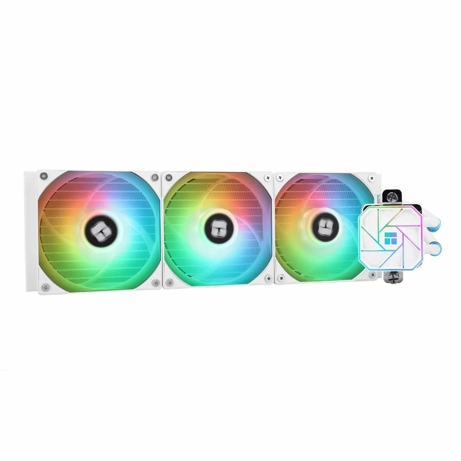TR-Thermalright Aqua Elite 360 biały V3 CPU, chłodzenie wodne, kompletny zestaw 360, AIO PC, wentylator chłodzący ARGB, 3 x 120 mm, łatwa instalacja, kompatybilny z AM5/AM4, LGA1851/1700/115X/1200