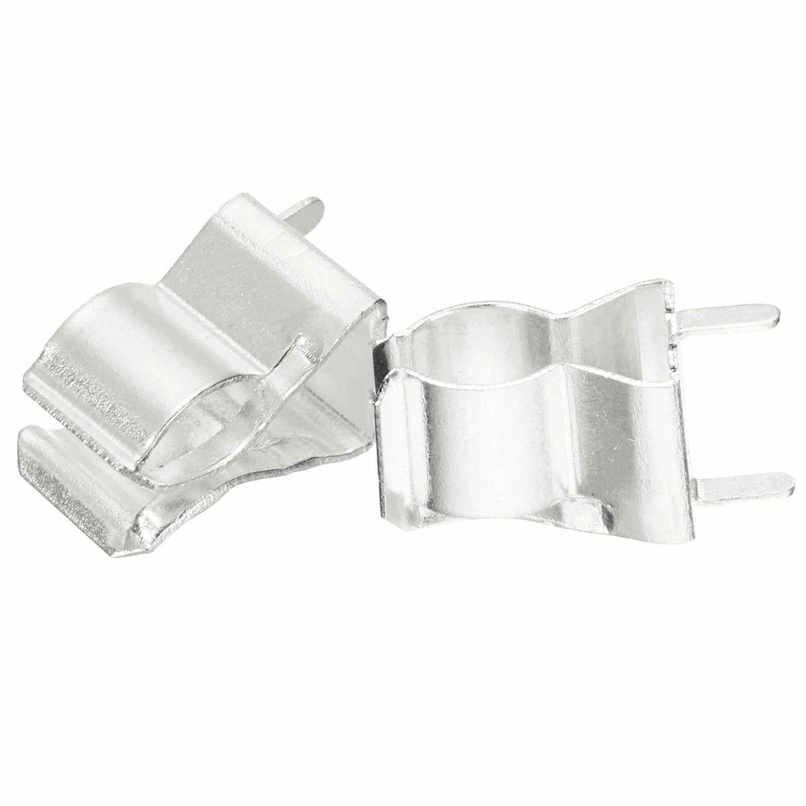 QUARKZMAN 30 sztuk bezpieczników zaciskowych do 6 x 30 mm szklana rura ceramiczna uchwyt zaciskowy szklana rura uchwyt zaciskowy mosiężny klips bezpiecznik klips srebrny