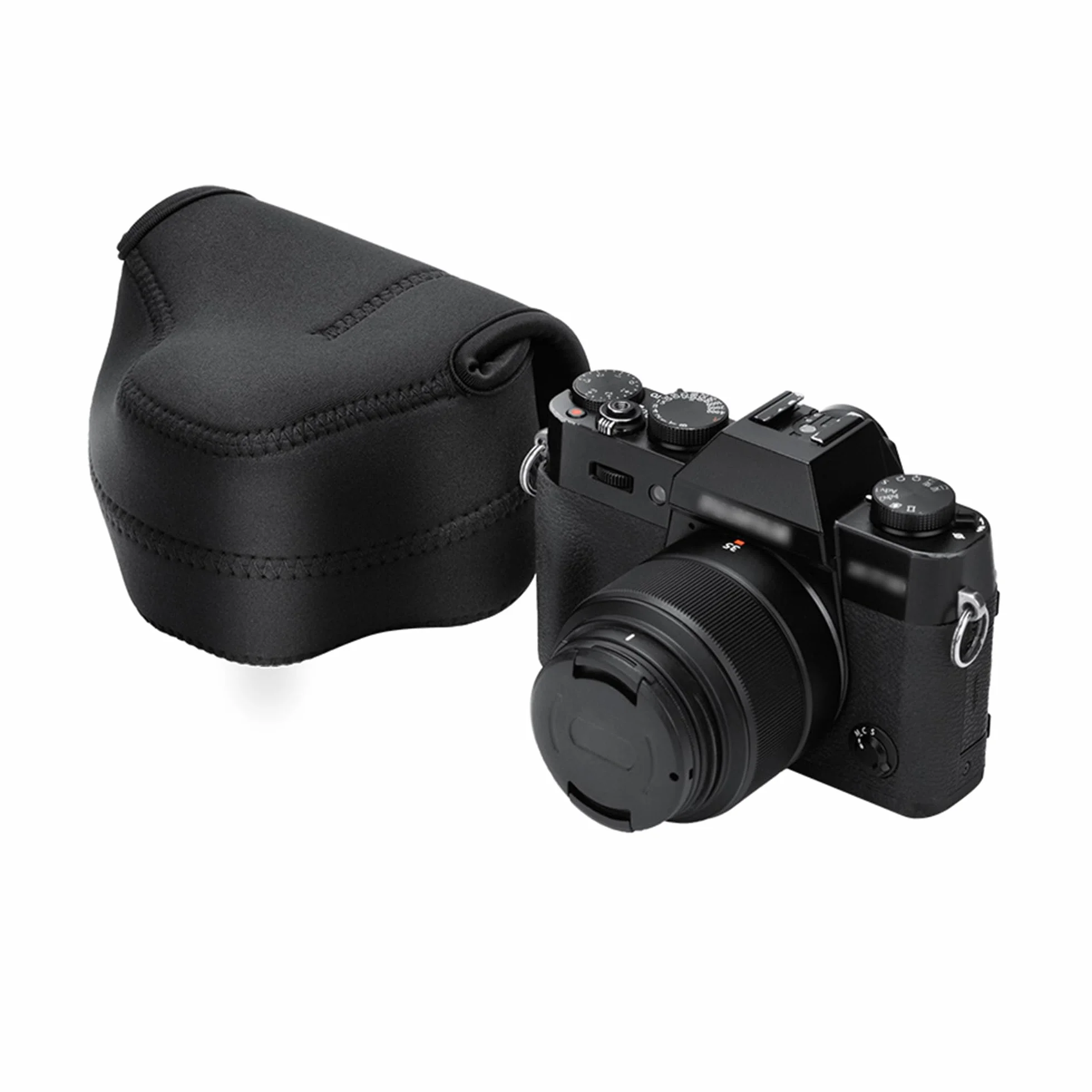 JJC Etui neoprenowe do Fujifilm X100V Fuji X-E4 X-T30 X-T20 X-T10 X-T100 X-A5 + Fujinon XC 15-45mm PZ/XF 35mm f2 R/XF 18mm f2 R, Olympus E-M10 Mark II + obiektyw 14-4-45 mm 2 mm