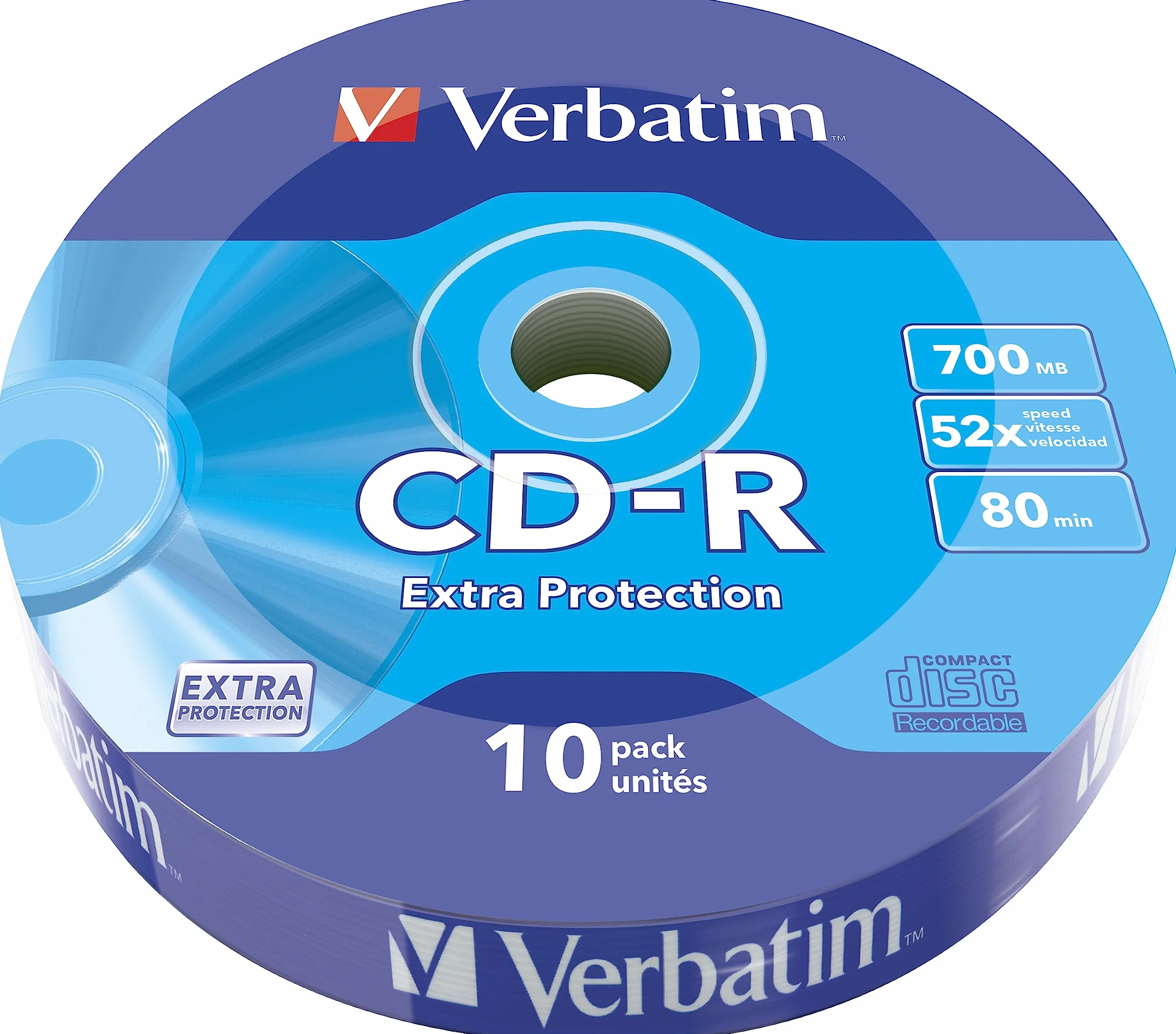 Verbatim 43725 10x CD-R 700MB 80 Min 52x