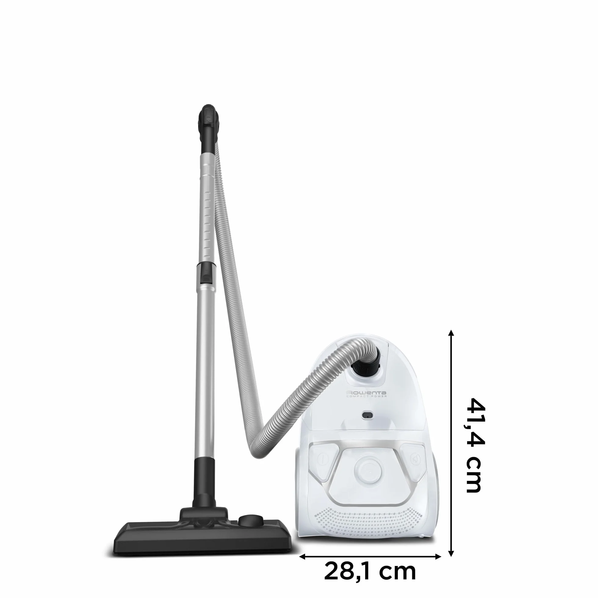 Rowenta Compact Power XXL Animal Aspirateur sans sac, Moteur basse consommation 900W max, Haute filtration, Bac à poussière 2,5L, Compact, RO4B50EA, Cigarillo