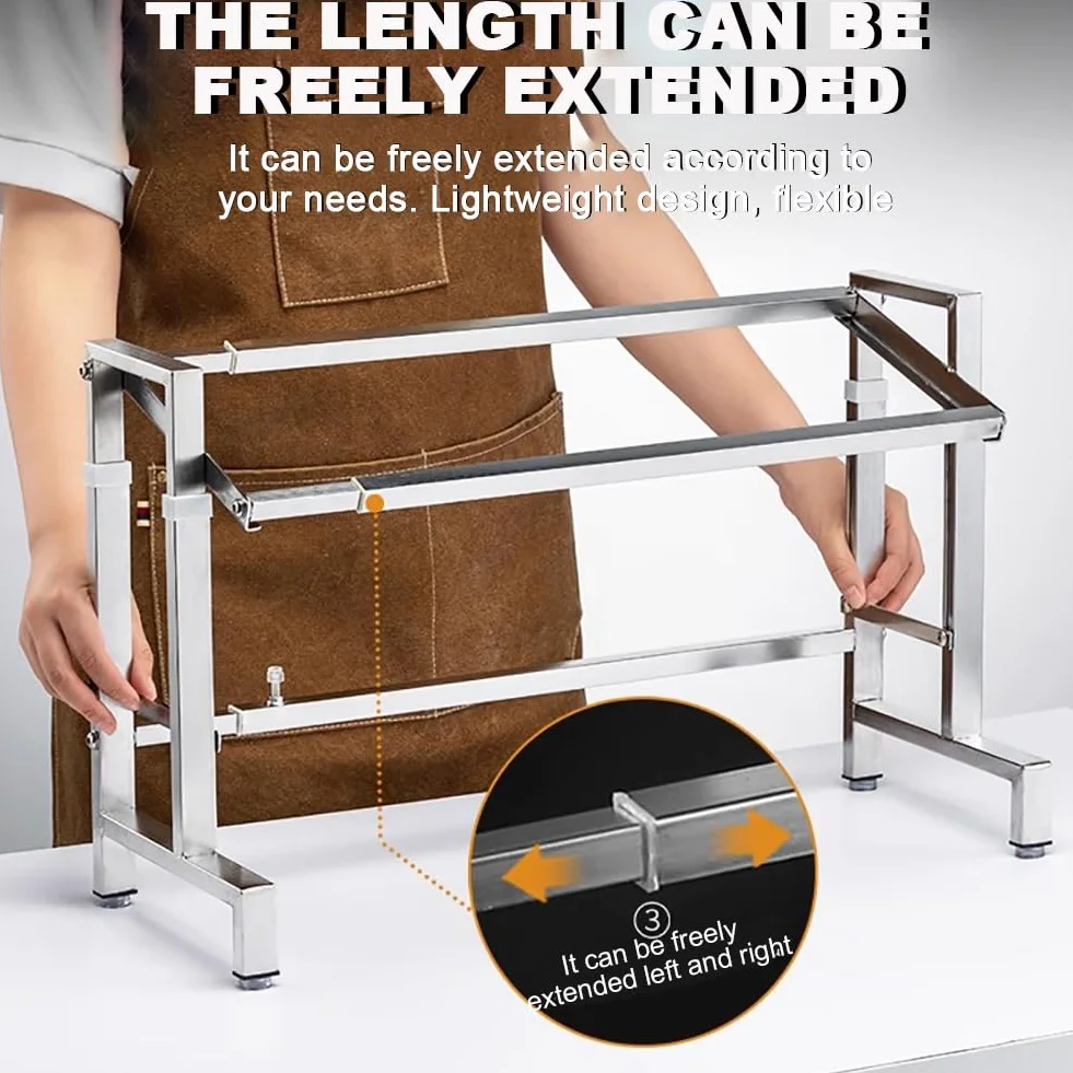 Lot de 10 étagères à épices en acier inoxydable à 2 couches avec couvercle et cuillère, distributeur surélevé, organiseur amovible pour la maison et le restaurant