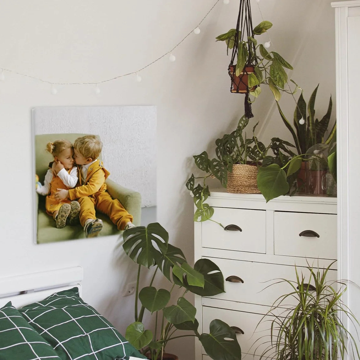 P Pevita Tableau personnalisé avec photo sur PVC expansé. Tableau de 50x50cm personnalisable imprimé en haute définition. Créez des cadeaux personnalisés et originaux pour décorer et offrir.