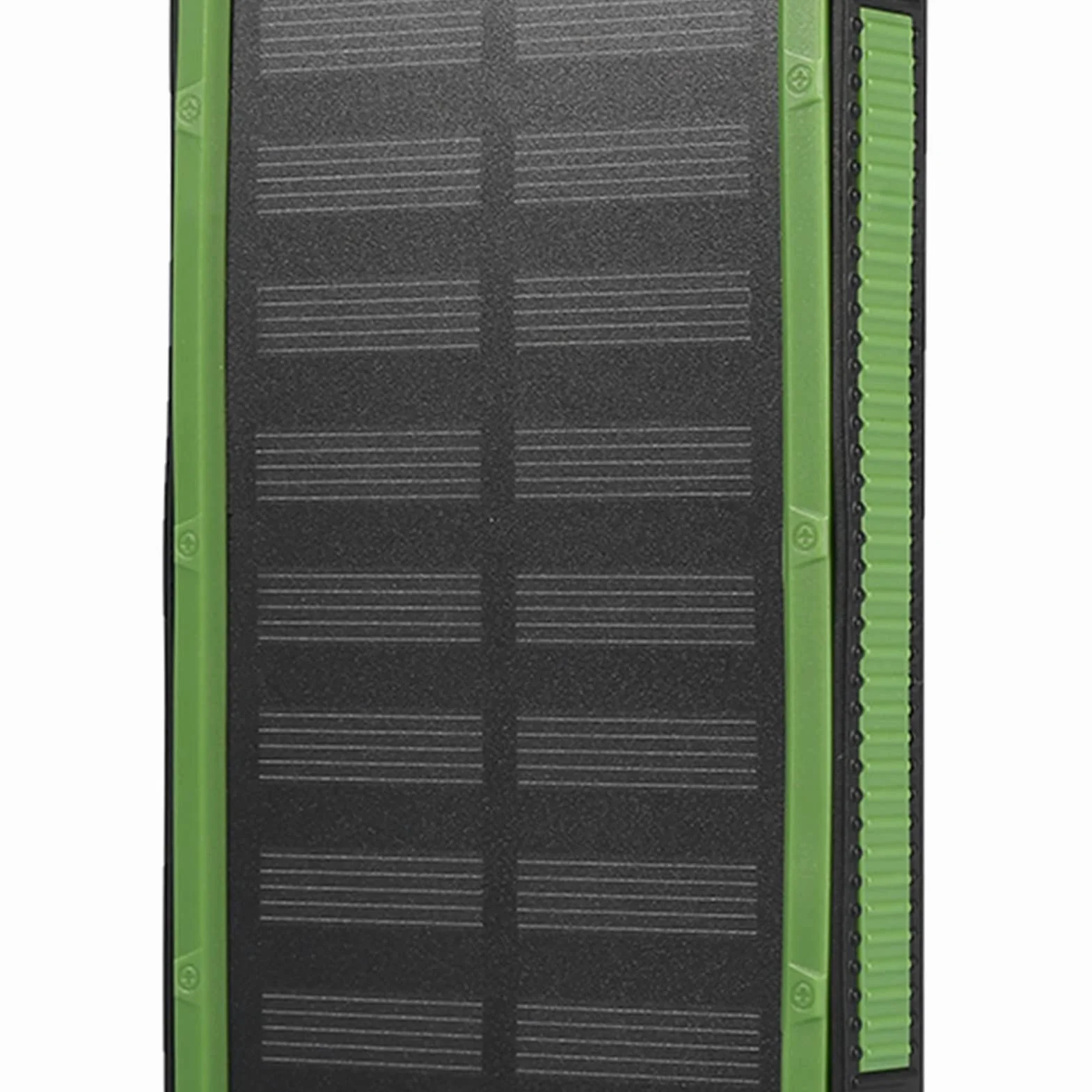 Solar Charger Power Bank, 20000mAh Szybkie ładowanie Dual USB Solar Mobile Power Bank Case DIY Kit dla Podróży Kemping Aktywności na świeżym Powietrzu Gear Zestaw Awaryjny(Zielony)