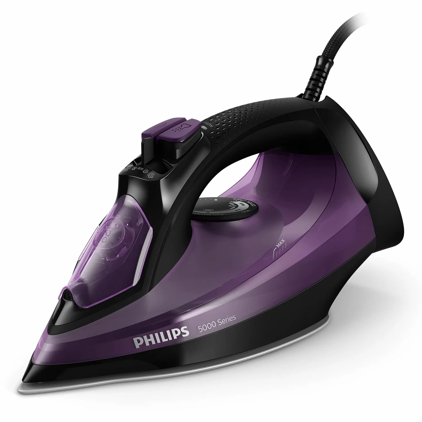 Philips Série 5000 Fer à Vapeur 2400 W 45 g/min 180 g SteamGlide Plus Anti-Rayures Anti-Goutte DST5030/80R1 Reconditionné