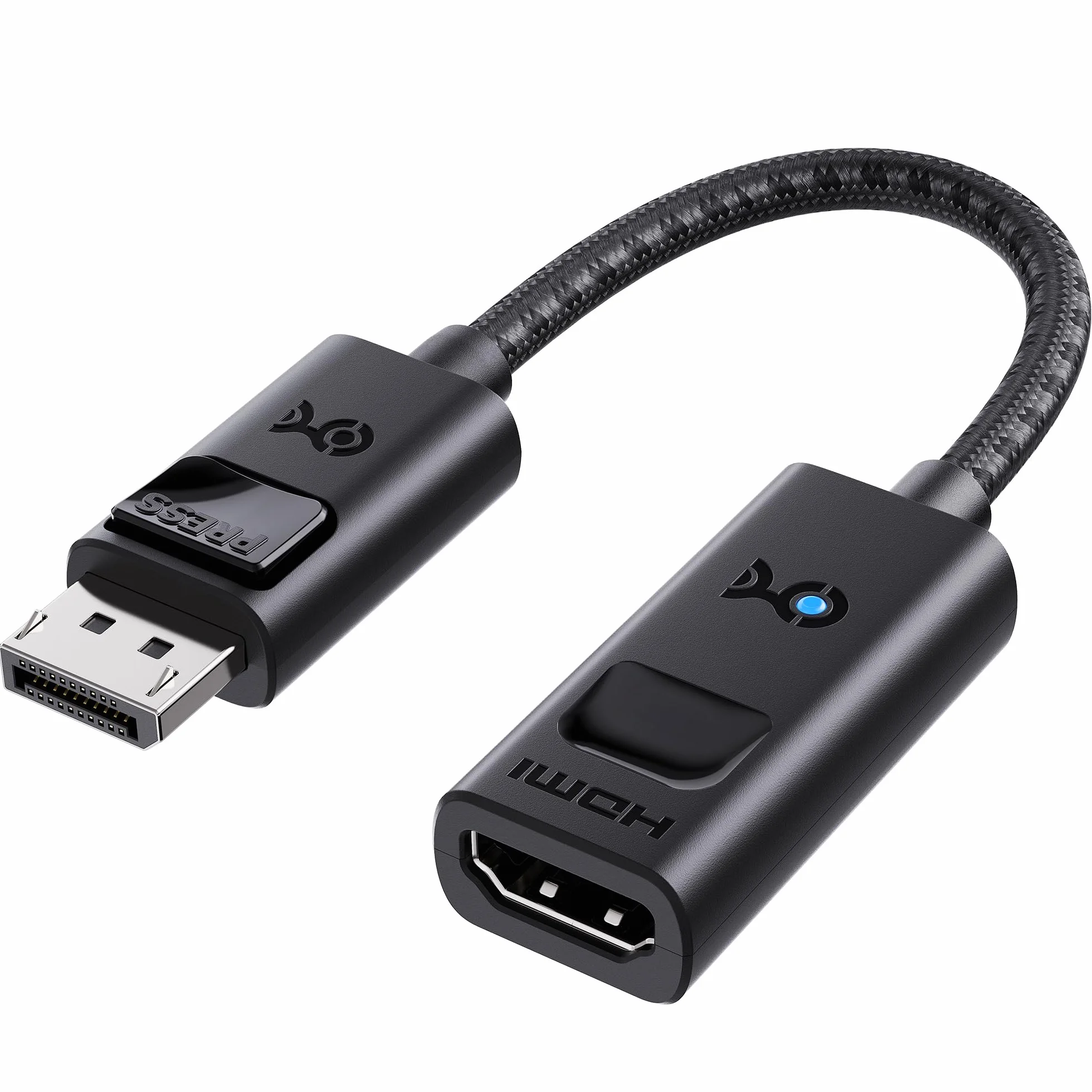 Cable Matters adapter DisplayPort 1.4 do HDMI 2.1 8K – 4K@240Hz / 8K@60Hz, jednokierunkowy DP→HDMI, do RTX 4080 / RX 7900, nie działa z PS5/Xbox, bez VRR