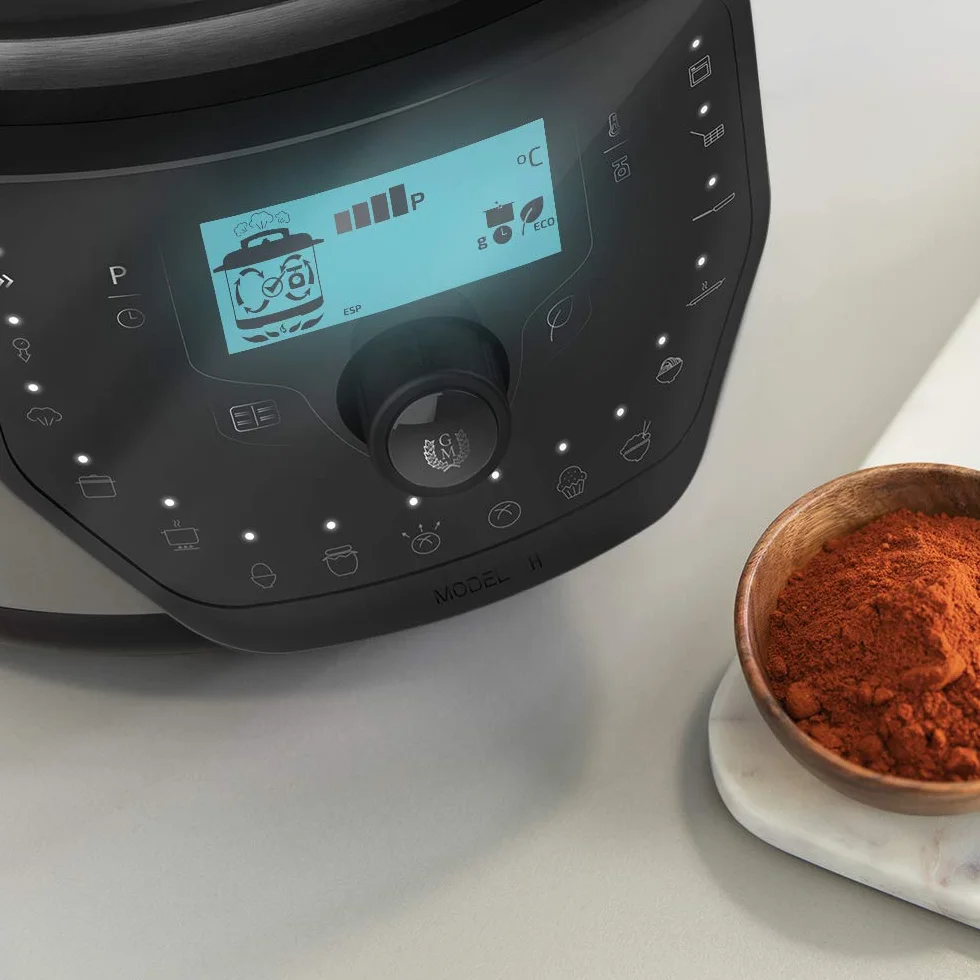 Cecotec Cocotte Programmable GM Modèle H Deluxe. Programmable 24 heures, Capacité 6 litres, Système de Cuisson Intelligent, Fonction Balance, Température Ajustable, Pression Ajustable
