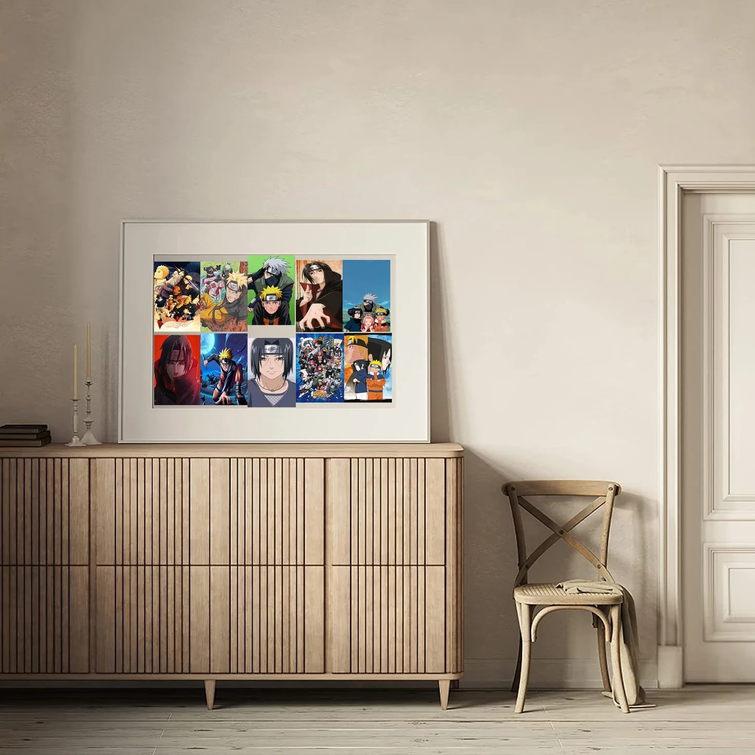 Lot de 50 panneaux de collage mural poster manga décoration anime impression murale